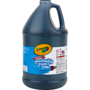 Washable Paint, Black, Gallon
