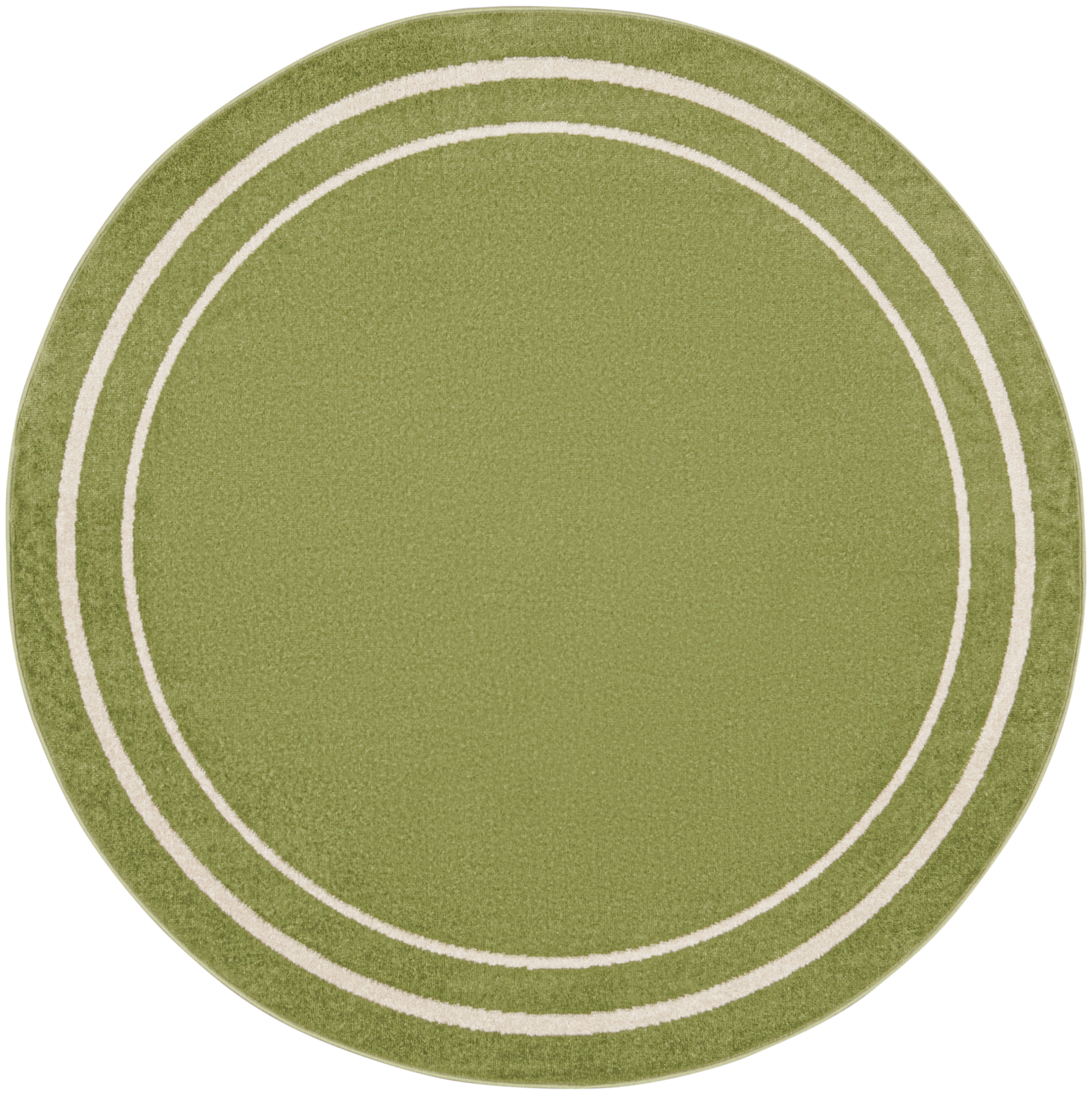 Nourison Nourison Essentials 6' x Round Green Ivory Contemporary Rug