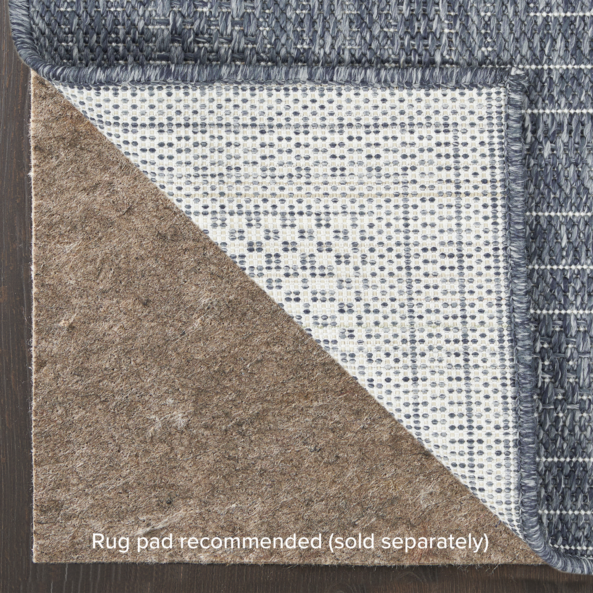 Nourison Tulum 2' x 6' Denim Outdoor Rug