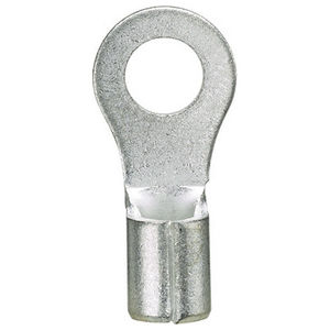 Pan-Term® P10-10R-L Ring Terminal, Bare, 10-14 AWG, #10 Stud, PK50