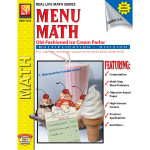 Remedia Publications Menu Math: Old-Fashioned Ice Cream Parlor Book, Multiplication & Division REM101B