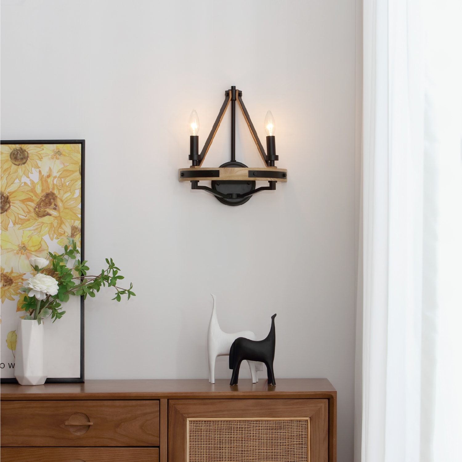 Savannah 2 Light Wall Sconce — installation 2
