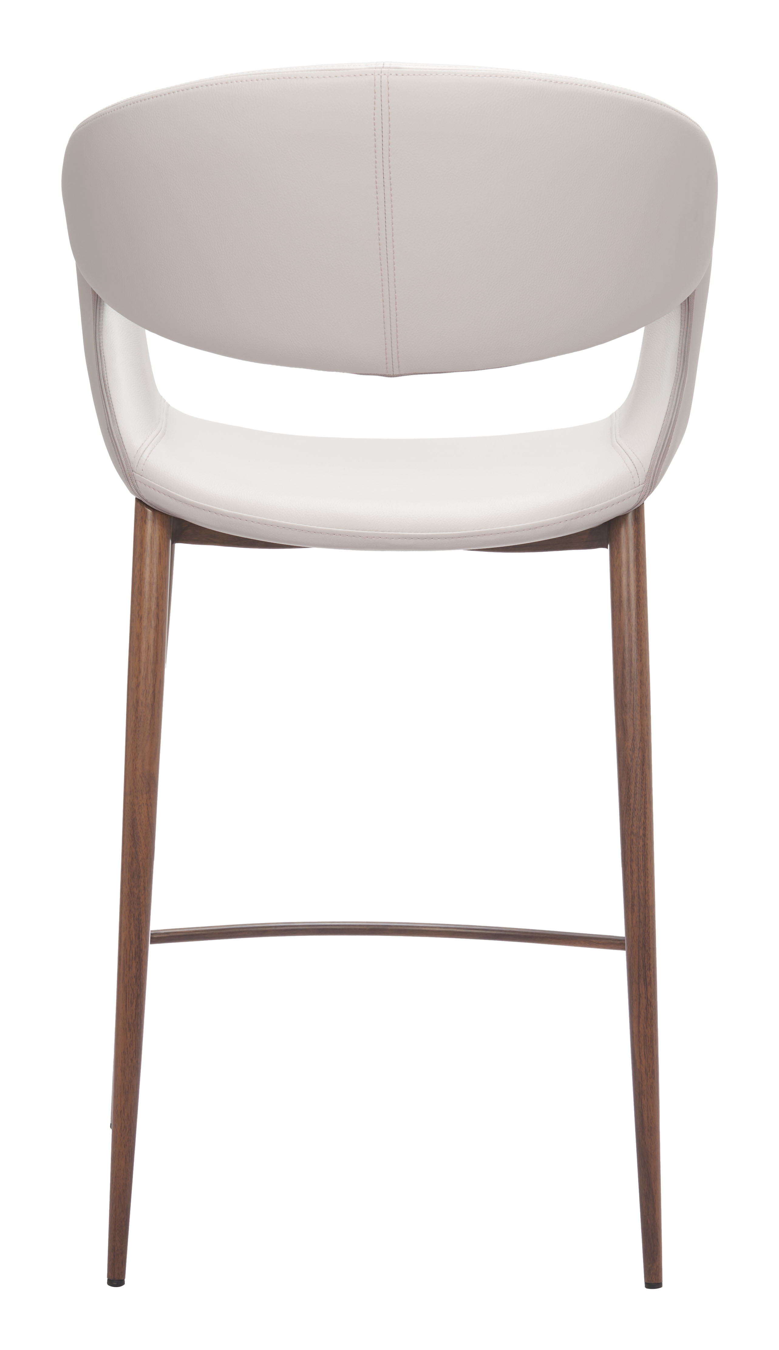 Limay Counter Stool Beige & Walnut product image