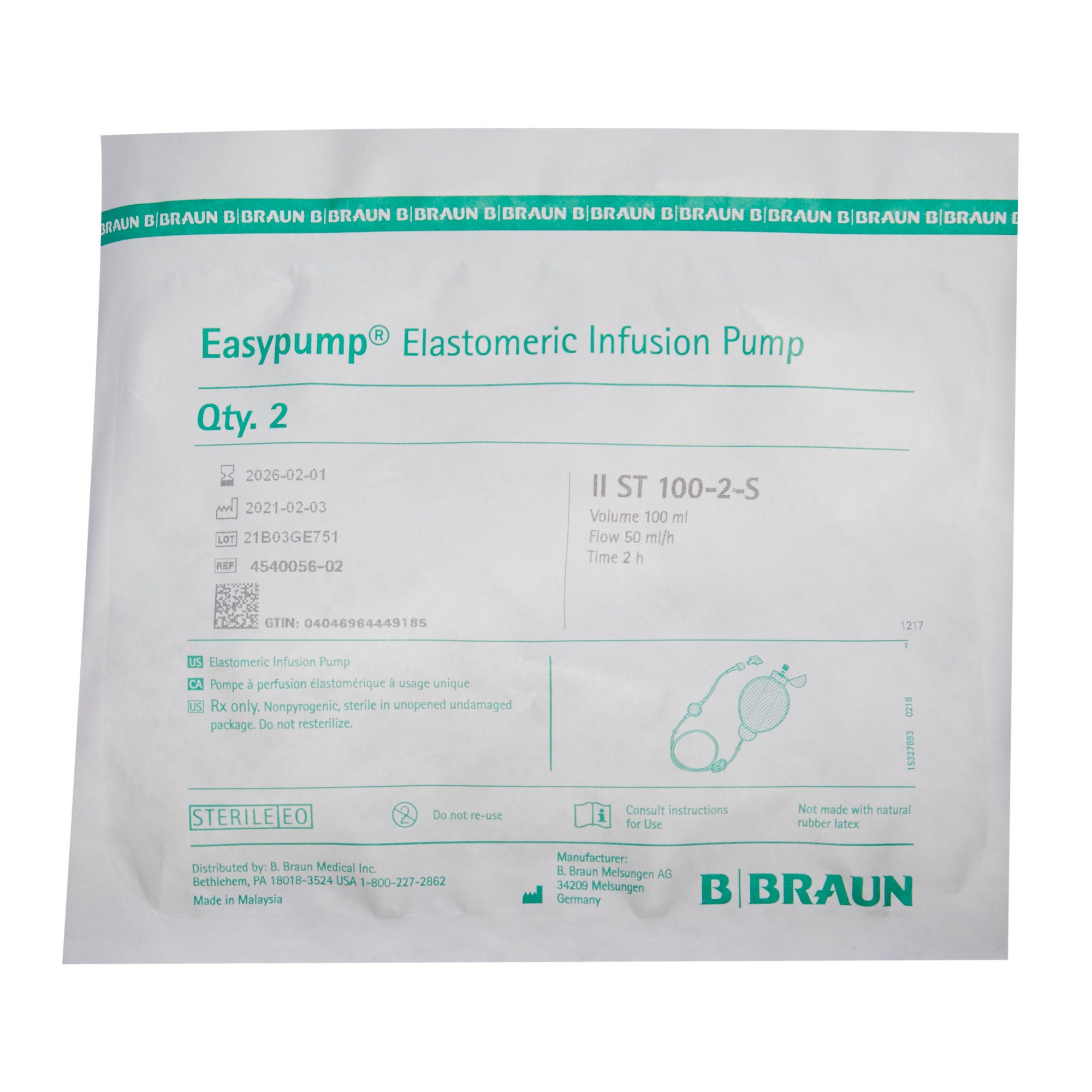 Easypump® ST Elastomeric Pump 100-2-S
