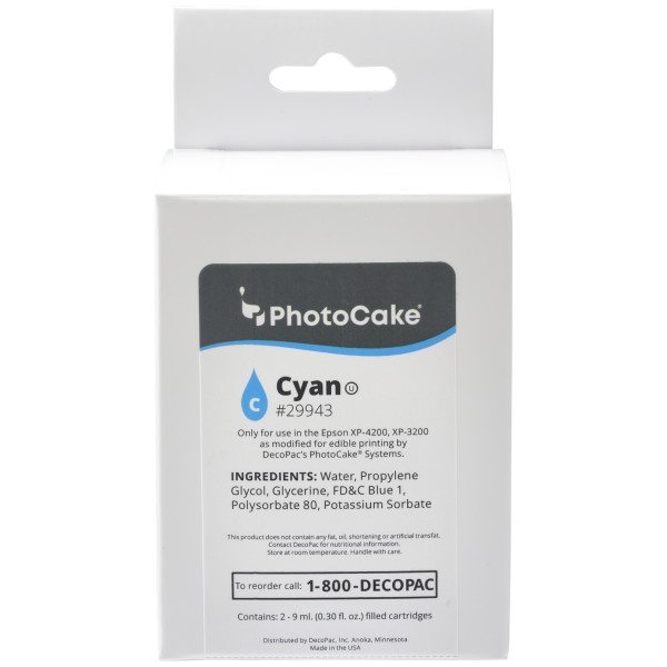 PhotoCake XP-4200/XP-3200 Cyan Cartridge - Red 3 Free PhotoCake® Ink