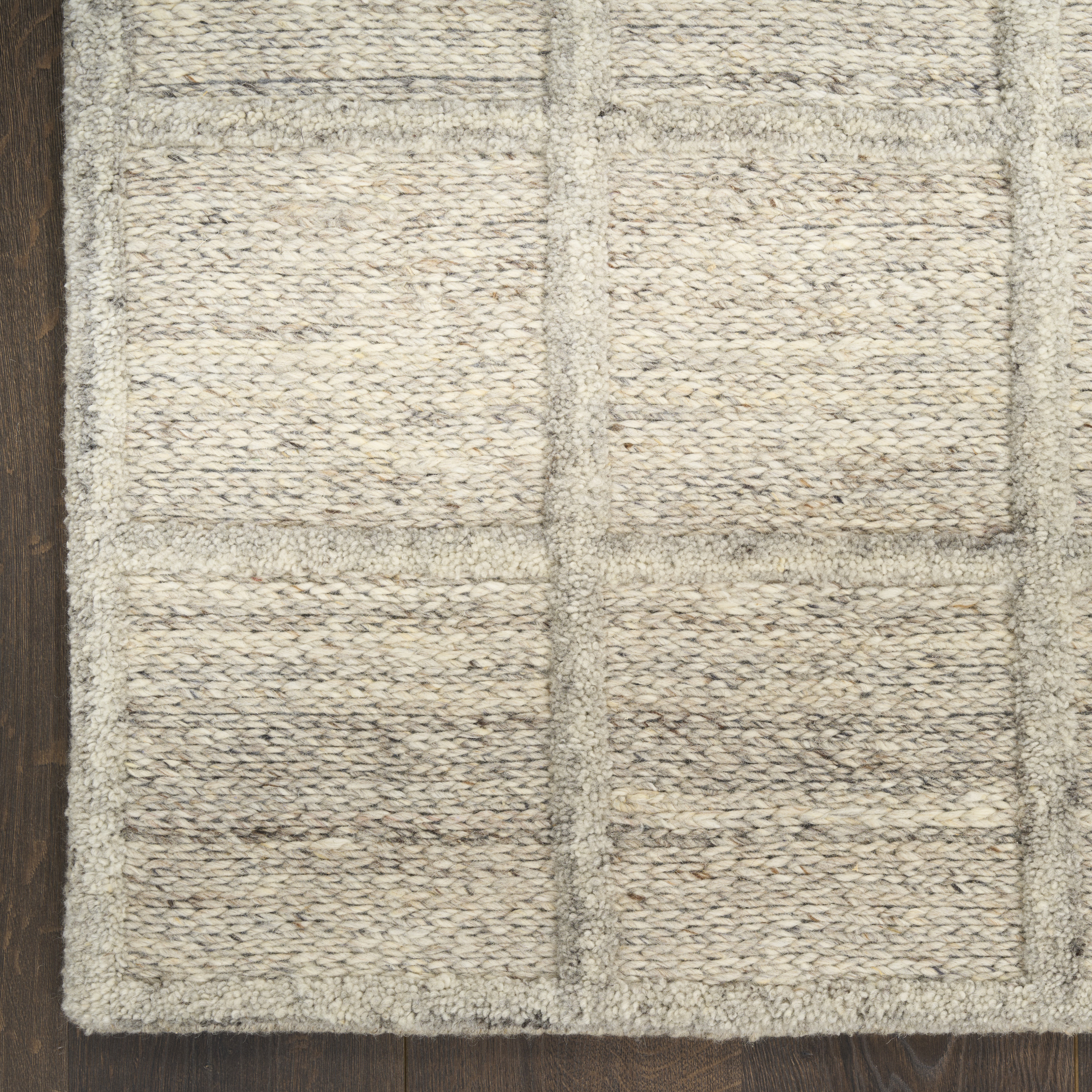 DKNY Pure Framework 8'6" x 11'6" Silver Modern Indoor Rug