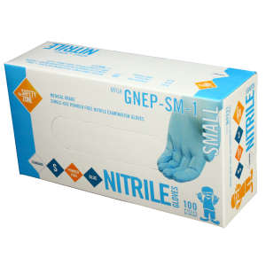 Supply Source, Safety Zone®, Medical Gloves, Nitrile, 4.25 mil, Powder Free, S, Blue