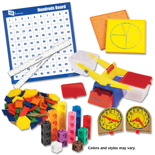 Saxon Math Manipulative Kit 1 (Basic Plastic Pattern Blocks, NO Optional Items)