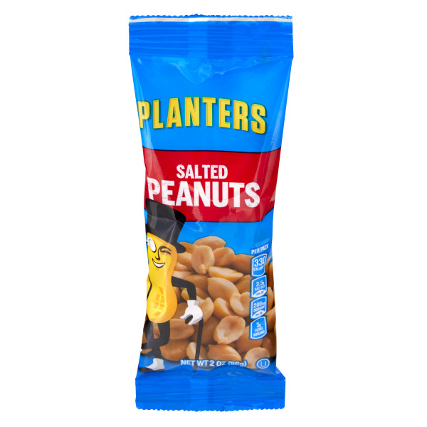 PLANTERS(r) Salted Peanuts 144/2oz . C1C1 - Front Center In Package (Hi Res)