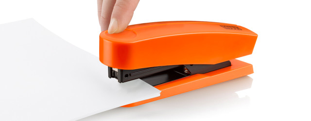 Executive Staplers Novus Executive Staplers are high-performance devices that feature a steel driven mechanism and dual staple guide that prevent jamming and ensure an even, clean clinch.