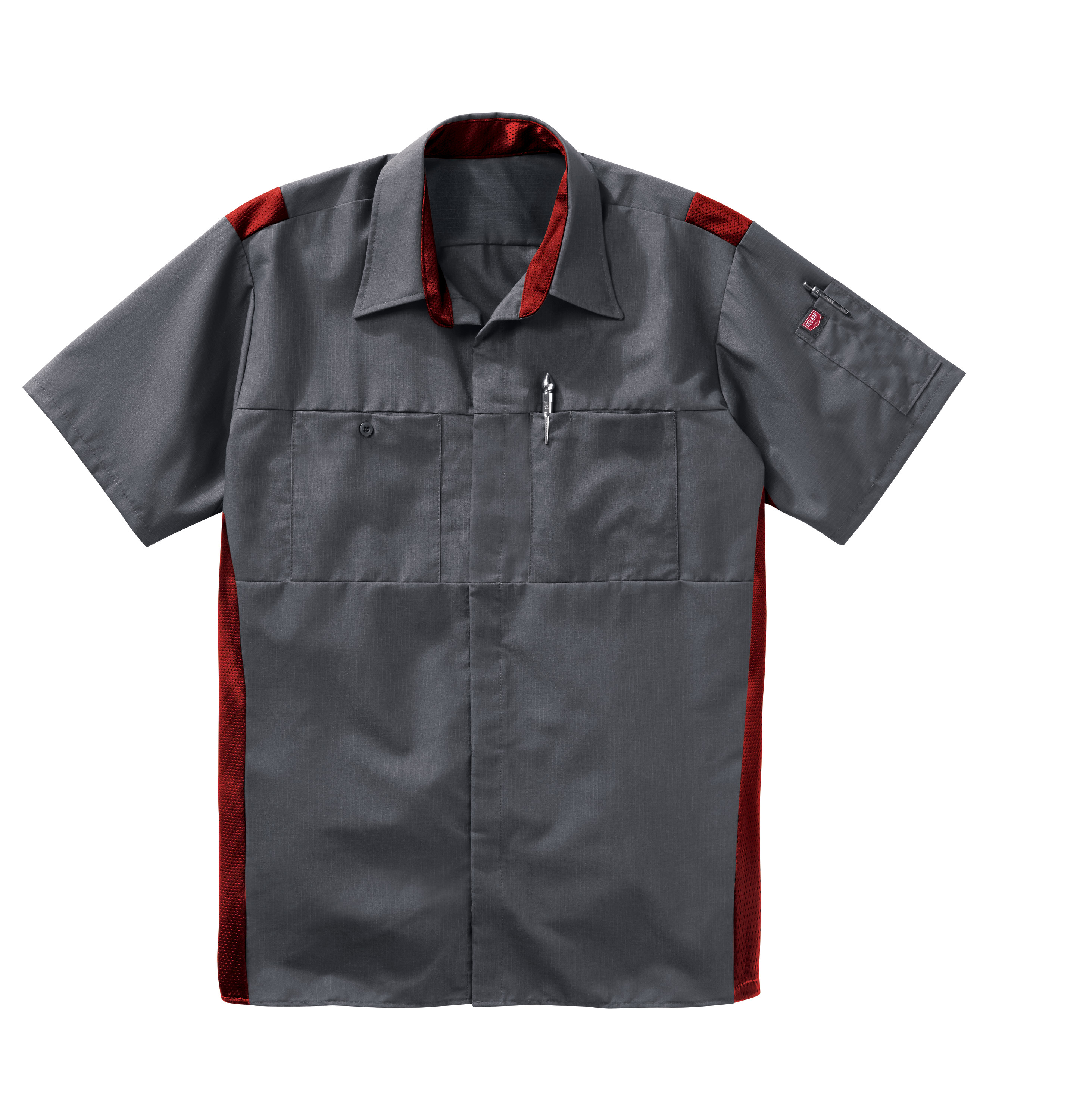 Camisa Red Kap para hombre manga corta Performance Plus Shop con tecnología Oilblok - Imagen 26 de 41
