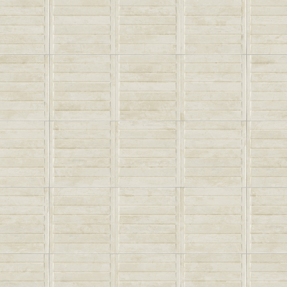 Habanera Decor Bone 11-7/8 in. x 35-1/2 in. Ceramic Wall Tile