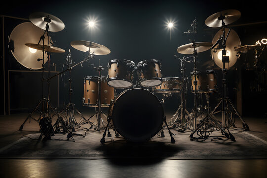 Drum kit illustratory photo