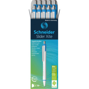 Slider Xite XB Refillable + Retractable Ballpoint Pen, 1.4 mm, Red Ink, Box of 10 Pens
