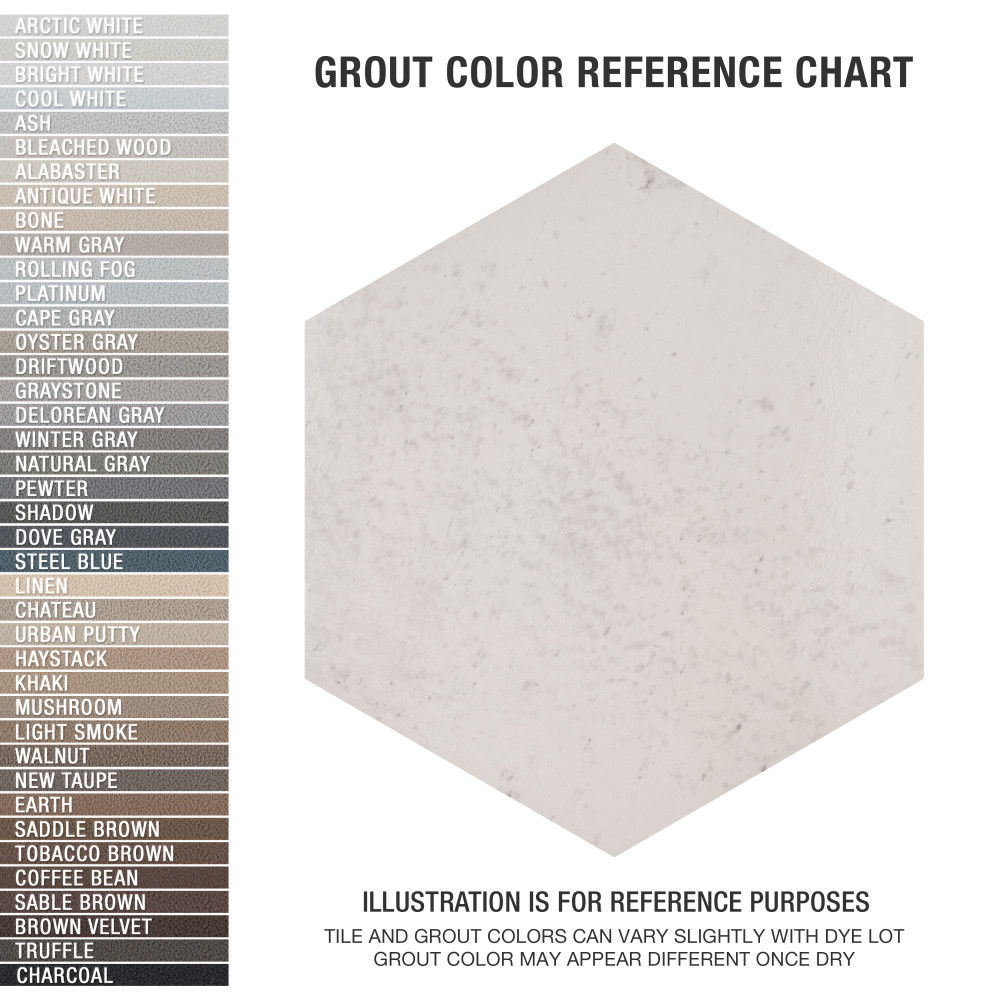 Sample – Capri Hex Neve Porcelain Floor and Wall Tile