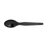 Dixie, Heavy-weight Polystyrene Disposable Plastic Teaspoons, Black