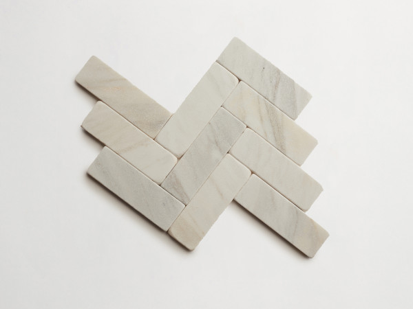 lapidary: girata | baguette | pink/grey | tumbled 