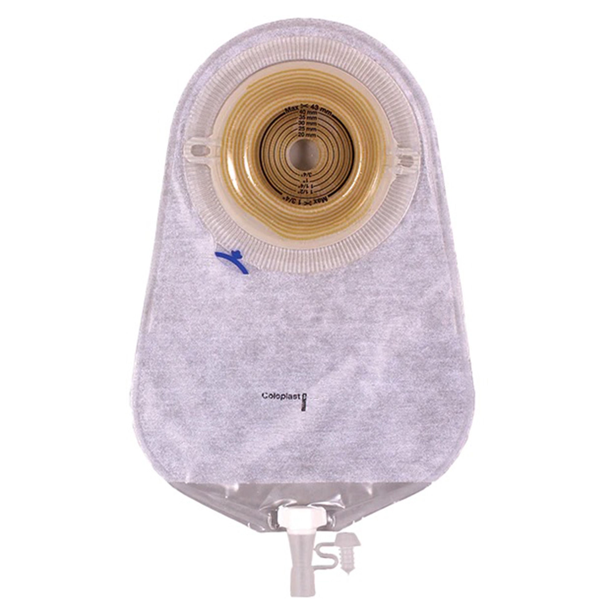 Assura® Deep Convex 1-Piece Transparent Urostomy Pouch, 22mm Stoma