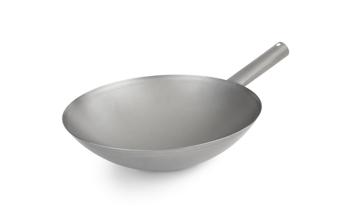 14-inch carbon steel induction wok pan