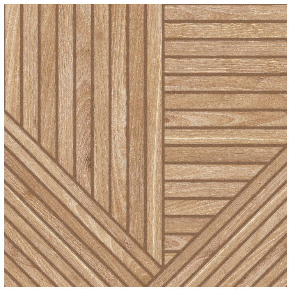 Tangram Wood Oak 17.38x17.38 Square Porcelain Floor and Wall Digital Pattern