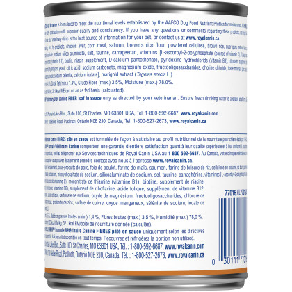 Royal Canin Veterinary Diet Canine Fiber Canned Dog Food
