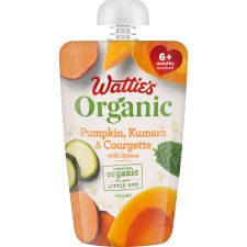 Wattie's® Organic Pumpkin, Kumara and Courgette with Quinoa 120g 6+ months