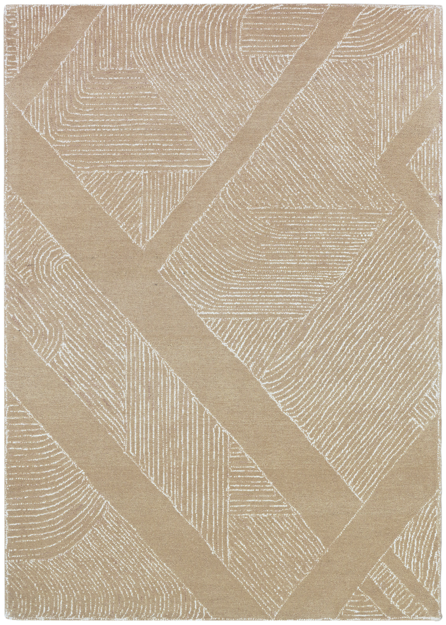 DKNY Pure Patterns 5'3" x 7'3" Camel Modern Indoor Rug