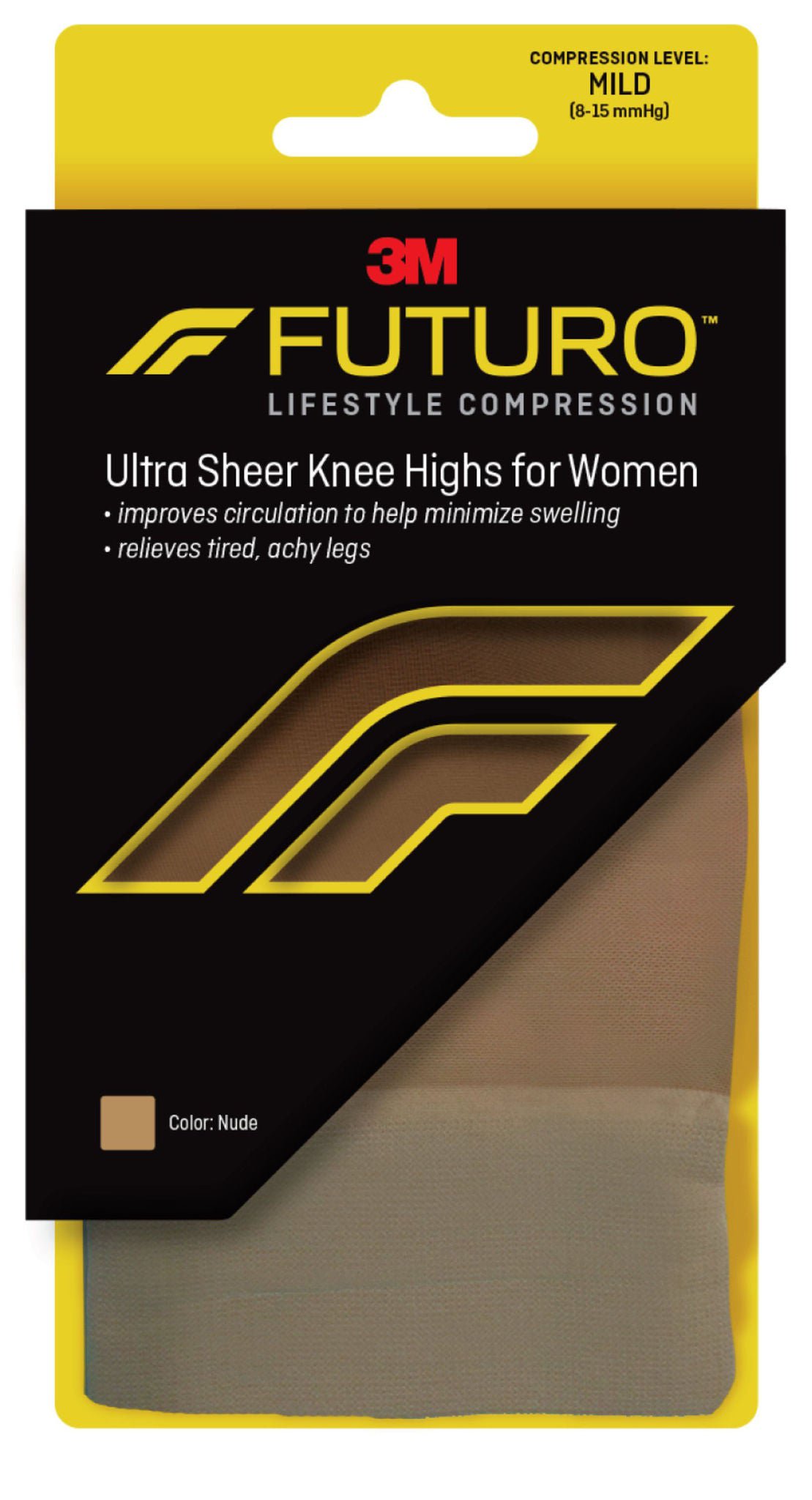 3M™ Futuro™ Energizing Compression Stockings, Knee High, 8 – 15 mmHg, Medium