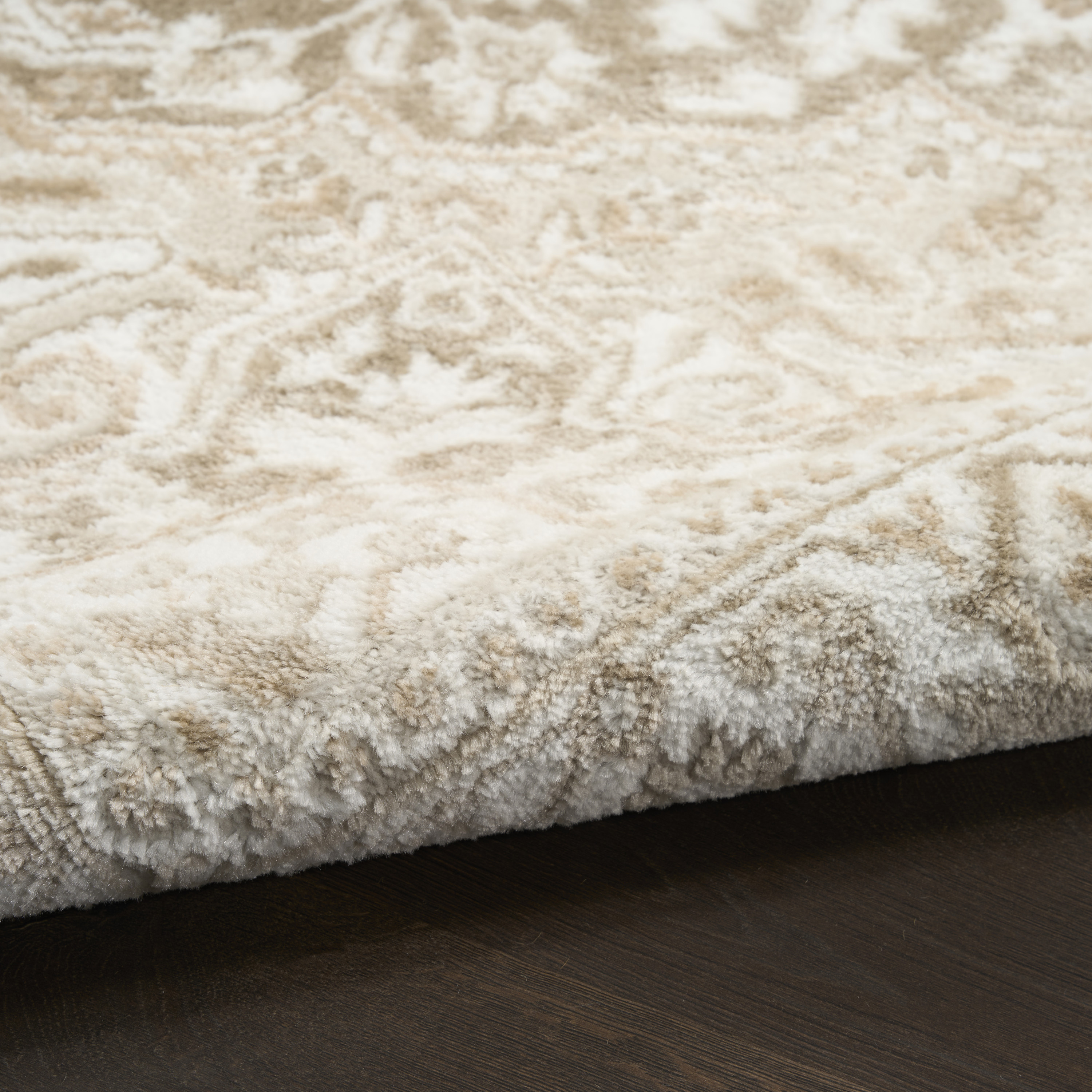 Nourison Dekor 7'10" x 9'10" Taupe Ivory Vintage Indoor Rug