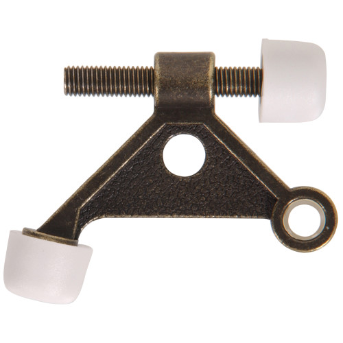 Hardware Essentials Hinge Pin Solid Door Stops Antique Brass
