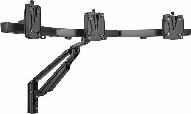 The Novus CLU Plus X3 c monitor arm without mount in black.