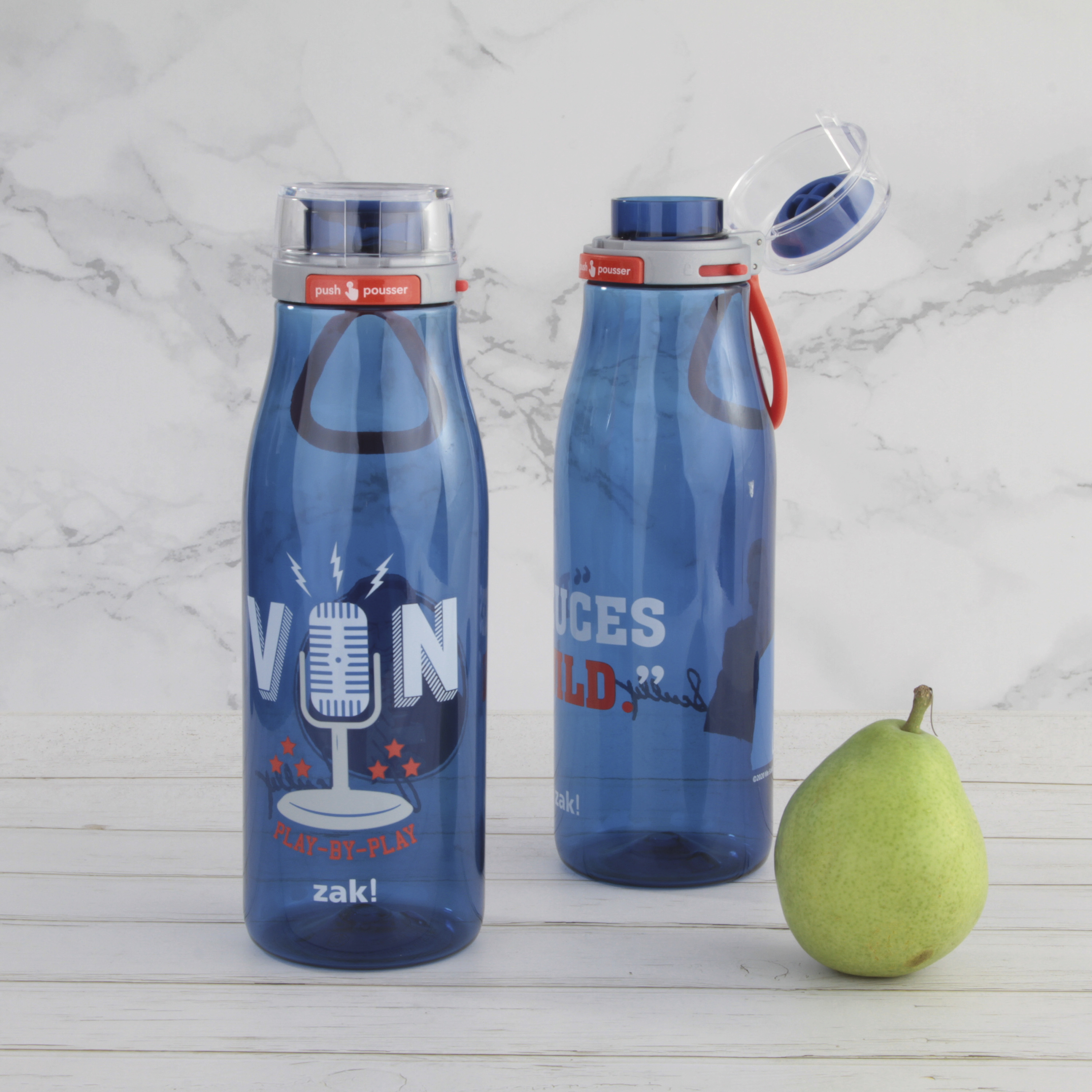 Zak Hydration 31 ounce Reusable Plastic Water Bottle, Vin Scully slideshow image 2