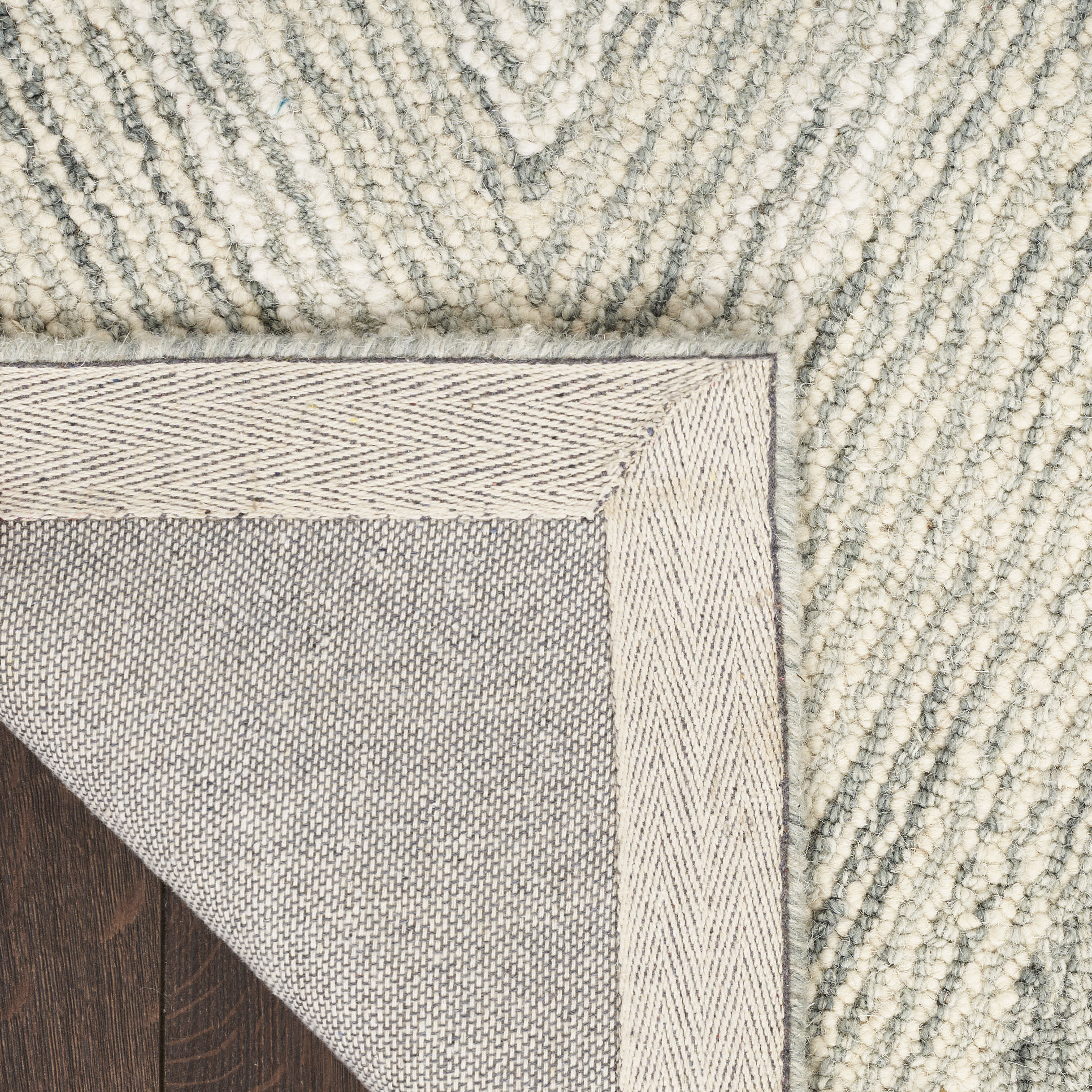 Nourison Interlock 8' x 10'6" Teal Modern Indoor Rug