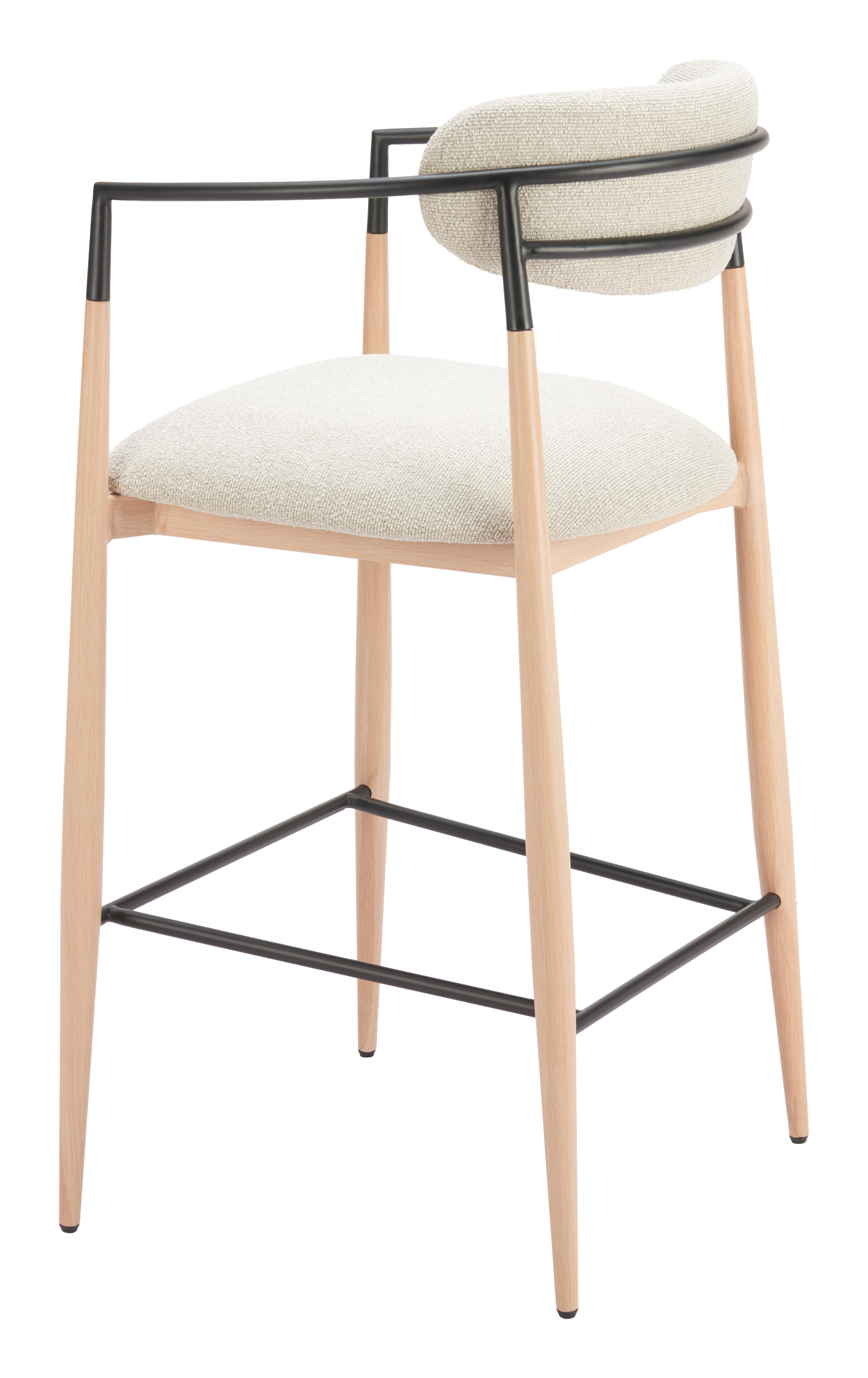 Equinox Barstool Oyster Gray & Natural product image