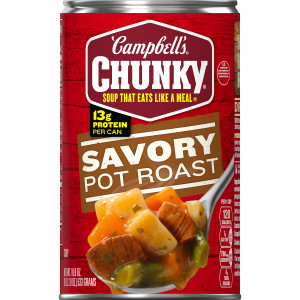 Campbell’s® Chunky® Soup, Savory Pot Roast Soup, 18.8 oz Can