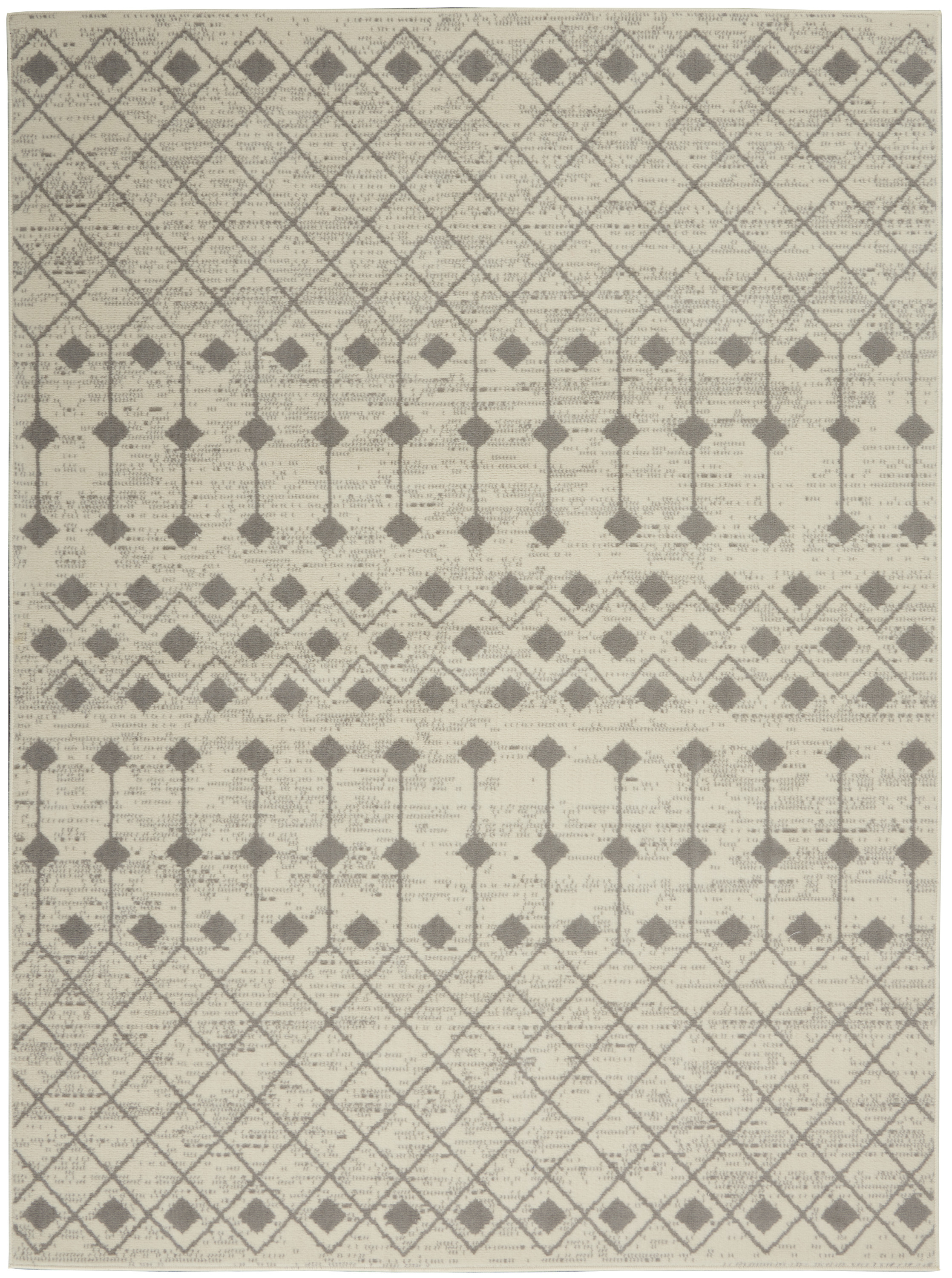 Nourison Grafix 6' x 9' Ivory/Grey Bohemian Indoor Rug