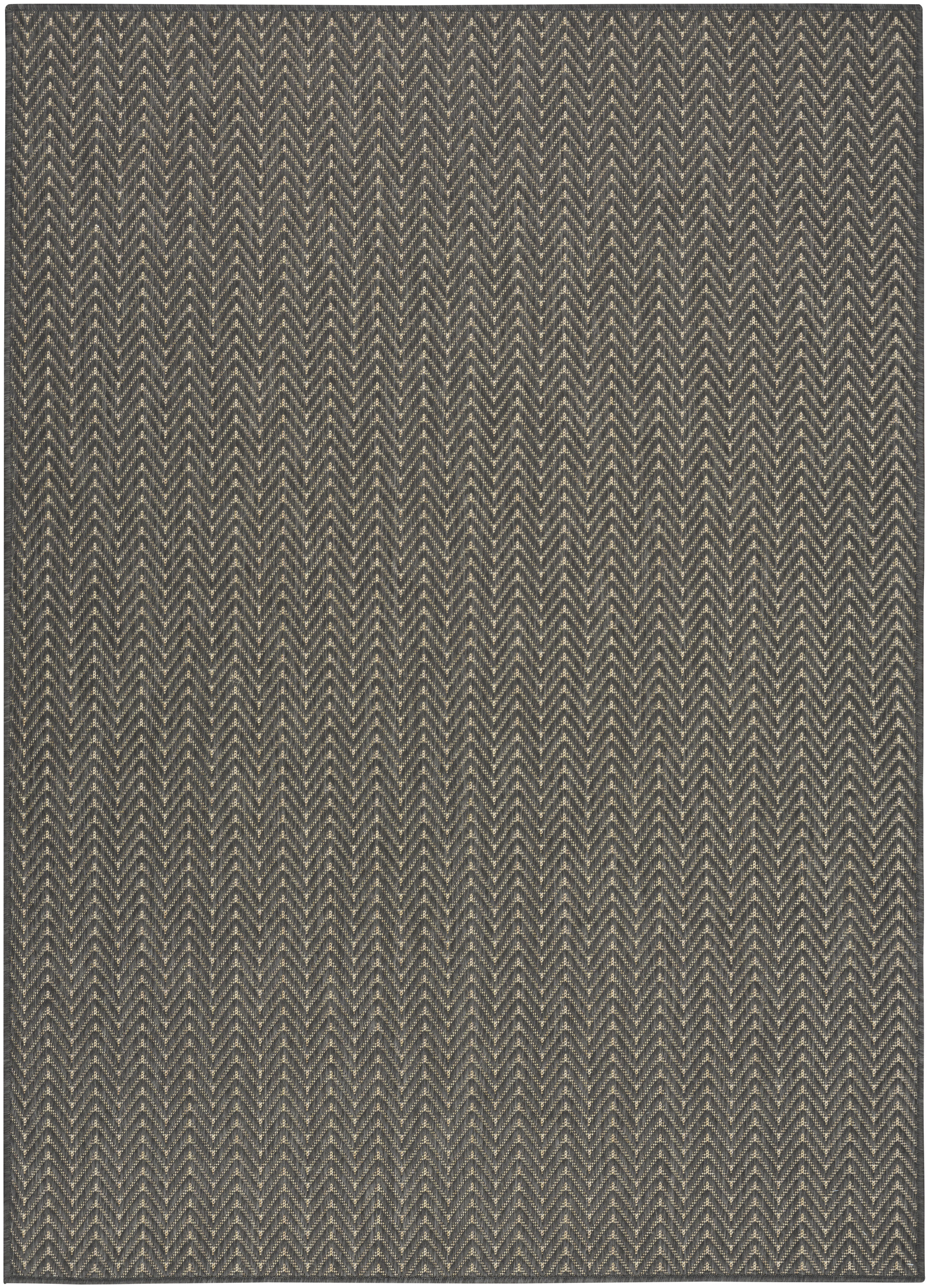 Nourison Horizon Indoor/Outdoor 6' x 9' Charcoal Modern Rug