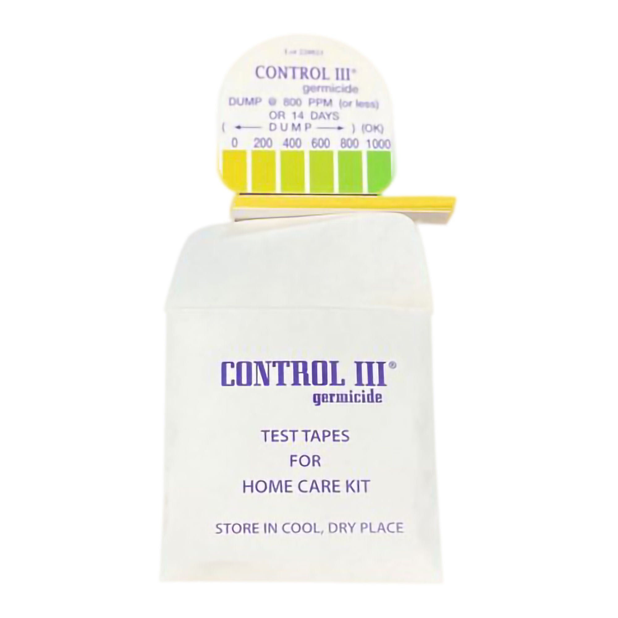 Germicidal Solution Test Strip Control III® 15 Test Strips