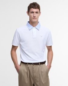 Oxford Short-Sleeved Polo Shirt Classic White