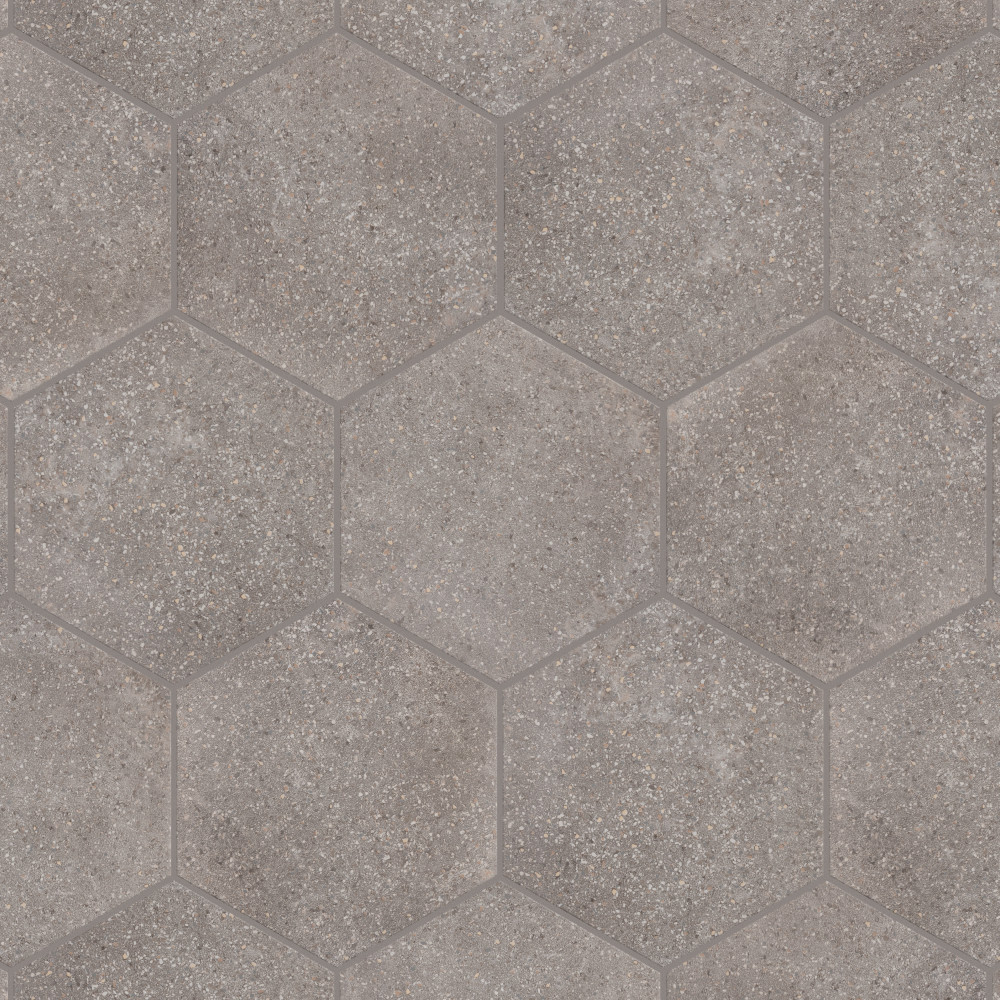 Palazzo Hex Nuvola 14.13x16.25 Hexagon Porcelain Floor and Wall Digital Pattern