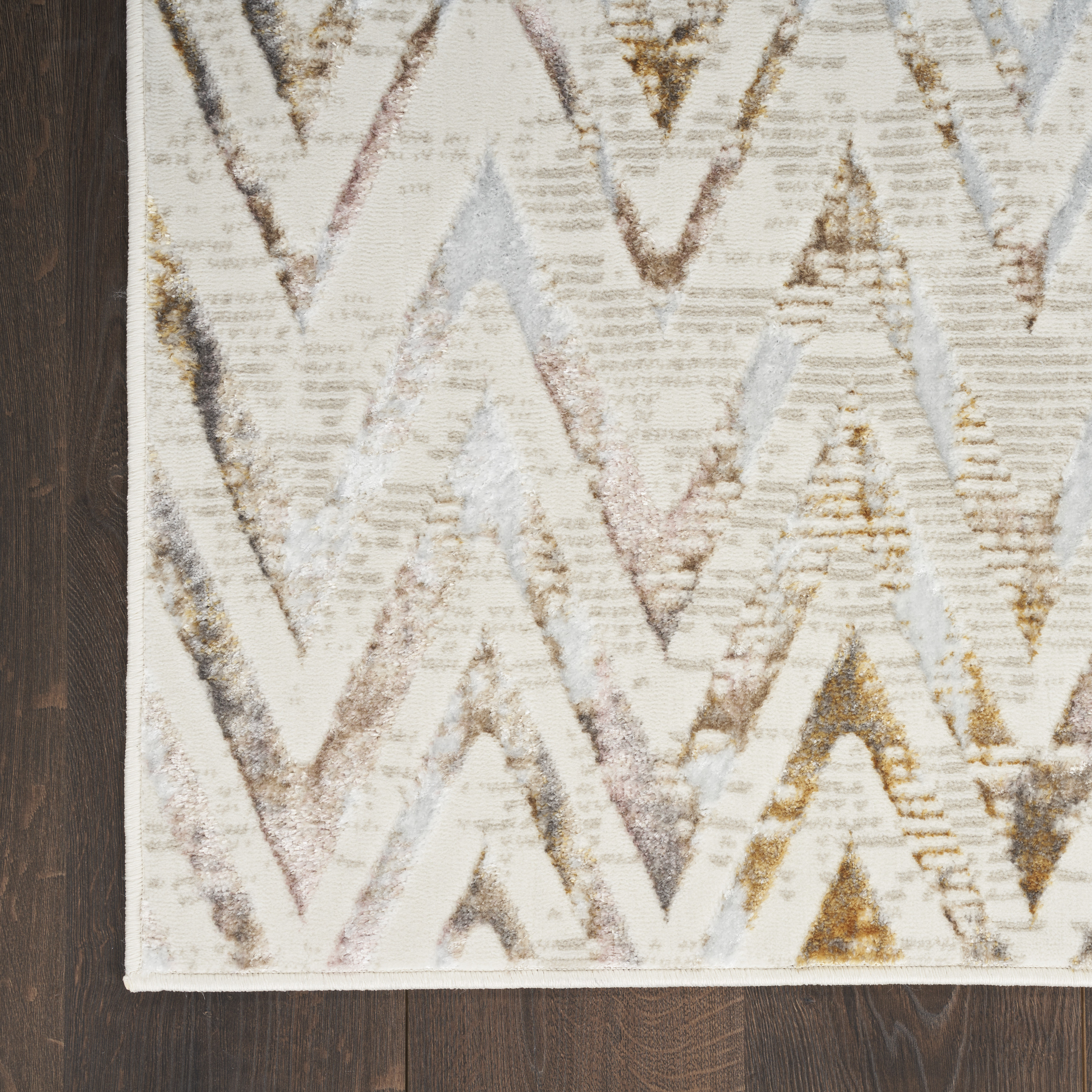 Nourison Glitz 2'3" x 7'6" Multicolor Contemporary Indoor Rug