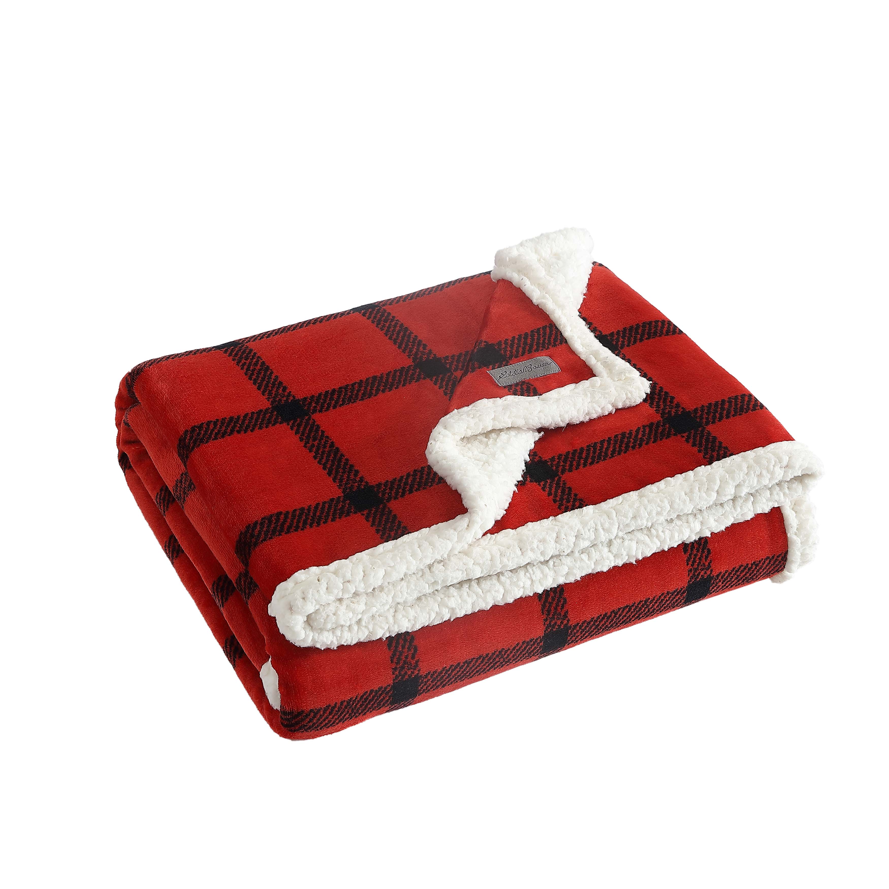 Eddie Bauer Plush-Fleece Throw Blanket