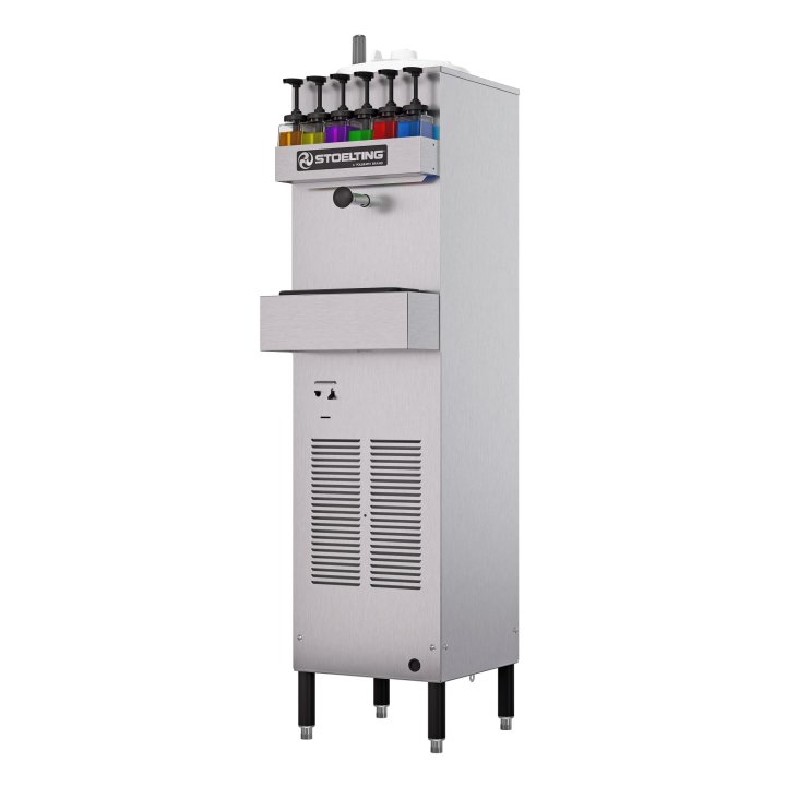10-gallon-capacity 115-volt air-cooled floor model frozen beverage dispenser