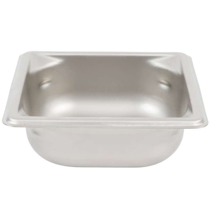 Sixth-size 2 ½-inch-deep Super Pan 3® stainless steel steam table pan