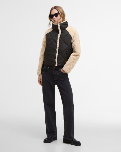 Osaka Quilted Jacket Black/Jasmine