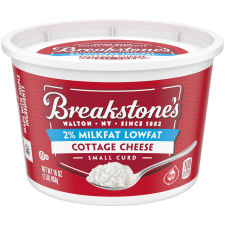 Breakstone's Lowfat Small Curd Cottage Cheese 2% Milkfat, 16 oz Tub
