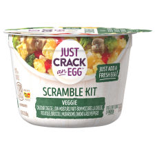Just Crack an Egg Veggie Kit Cheese, Potatoes, Broccoli, Mushrooms, Onions and Red Peppers 3 oz. Cup