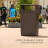 RUB256BBR, Rubbermaid Commercial,  Fulfill Trash Can, 56 gal, Plastic, Brown