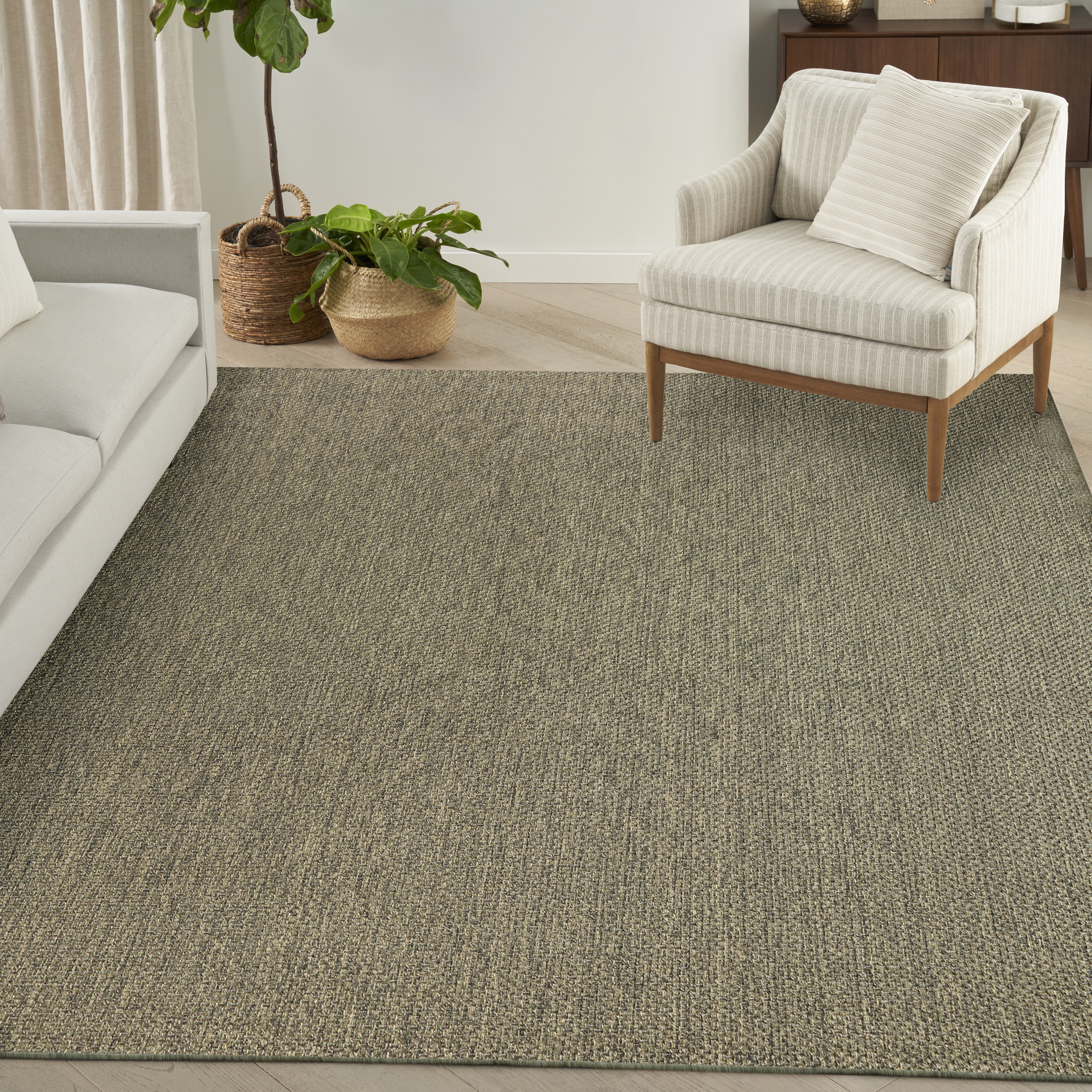 Nourison Tulum 8' x 10' Olive Outdoor Rug