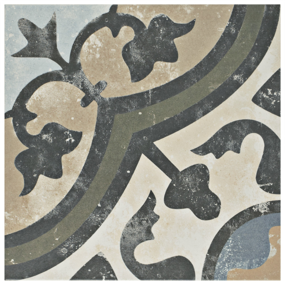 Evoque Carthusian 9-3/4 in. x 9-3/4 in. Porcelain Floor and Wall Tile